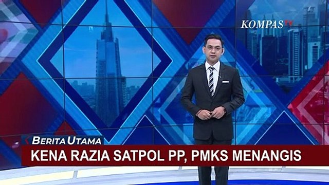 Kena Razia Satpol PP, PMKS di Kawasan Senen Menangis