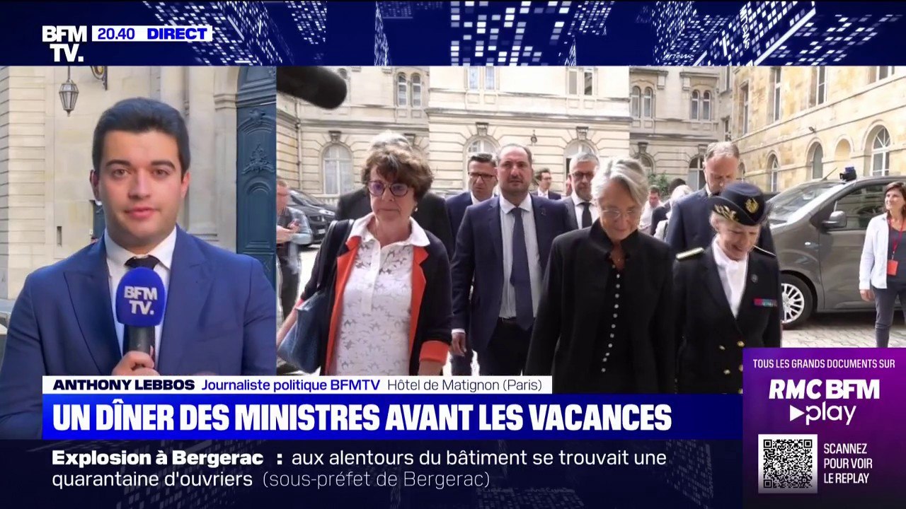 Les ministres réunis dans les jardins de Matignon pour un cocktail dînatoire avant les vacances