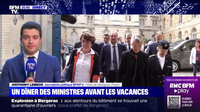 Les ministres réunis dans les jardins de Matignon pour un cocktail dînatoire avant les vacances