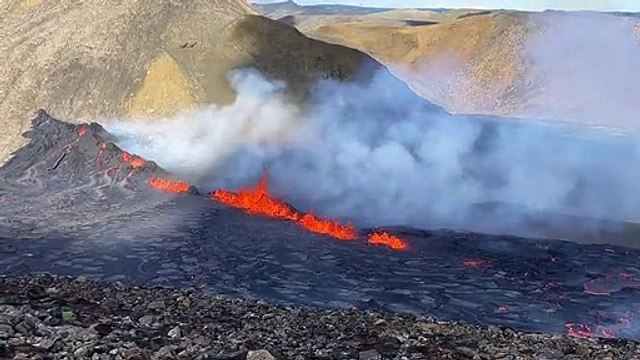 Erupção vulcânica é registrada perto da capital da Islândia
