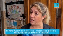 Romina Busain, la profesora de matemática platense distinguida en un certamen nacional
