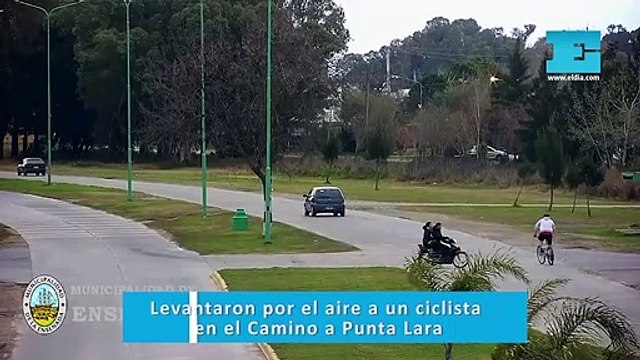 Levantaron por el aire a un ciclista en el Camino a Punta Lara