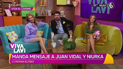 Cynthia Klitbo envío mensaje a Juan Vidal y Niurka