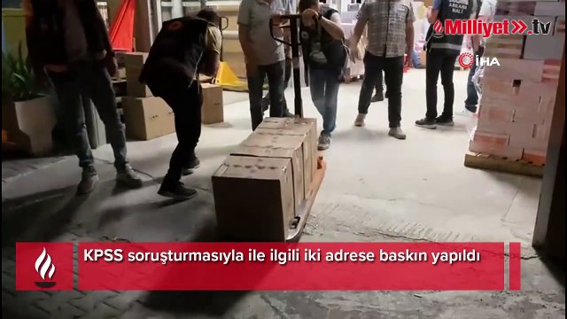 KPSS soruşturmasıyla ile ilgili iki adrese baskın yapıldı