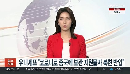 유니세프 "코로나로 중국에 보관 지원물자 북한 반입"