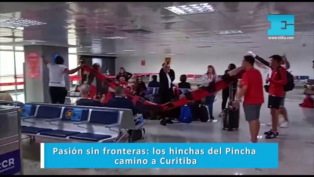 Pasión sin fronteras: los hinchas del Pincha camino a Curitiba