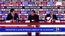 ¡Listo para el reto! Juan Reynoso posó por primera vez como entrenador de la selección peruana