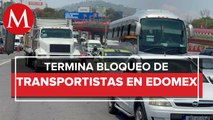 Transportistas liberan vías del Edomex tras dialogar con autoridades estatales