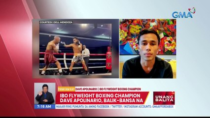 Panayam kay Dave Apolinario, IBO Flyweight Boxing Champion | UB