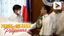 Pinoy boxing champion na si Dave ‘Dobermann’ Apolinario, nag-courtesy call sa Malacañang