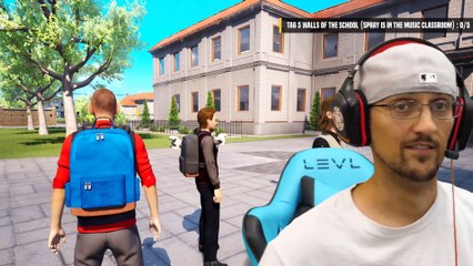 GET RICH for being a BAD GUY At SCHOOL!  FGTeeV classmates with Grandpa from Granny (Funny Game)