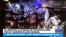 Fuerte accidente vial deja pérdidas materiales en bo. Llano del Conejo de Santa Bárbara