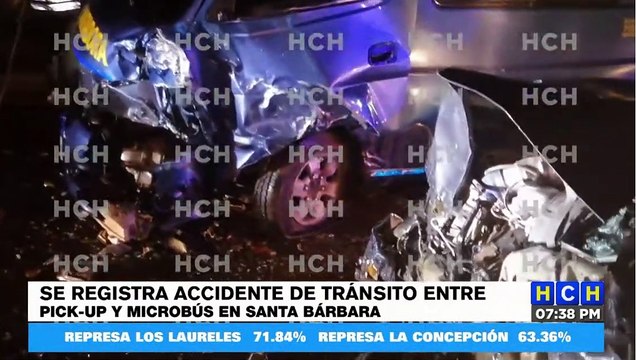 Fuerte accidente vial deja pérdidas materiales en bo. Llano del Conejo de Santa Bárbara