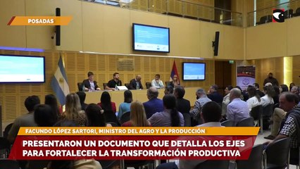 Скачать видео: Presentaron un documento que detalla los ejes para fortalecer la transformación productiva SARTORI