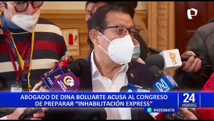 Abogado de Dina Boluarte asegura que el Congreso actúa de manera exprés en su caso