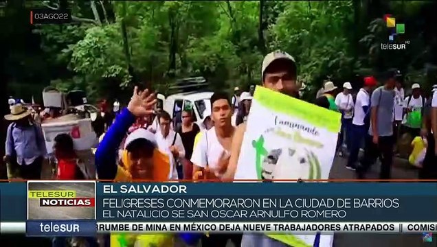 El Salvador: Feligreses conmemoraron natalicio de San Oscar Romero