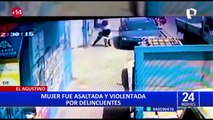 El Agustino: Mujer es violentamente asaltada luego que ladrón la alzara y tirarla contra la vereda