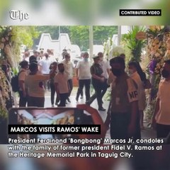 Marcos visits Ramos' wake