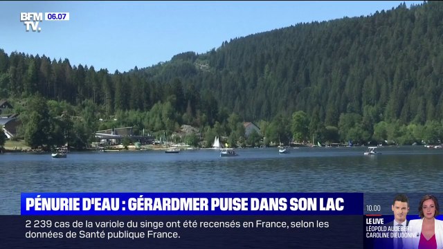 Sécheresse: au cœur des Vosges, Gerardmer doit puiser dans son lac pour alimenter le réseau d'eau potable