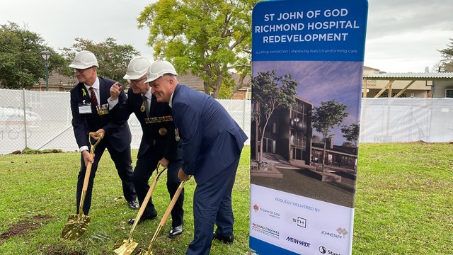 St John of God Richmond Hospital redevelopment sod turning ceremony, North Richmond, NSW - August 4, 2022 - Hawkesbury Gazette