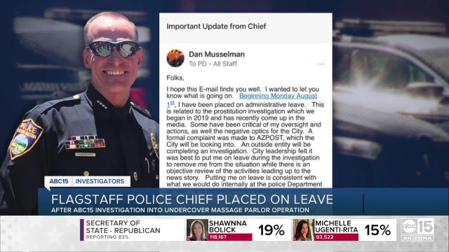 Flagstaff Police Chief put on leave after ABC15 looks into massage investigation