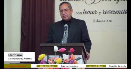 Su humanidad... Hermano Santos Martínez.