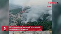 Mersin'de orman yangını 2'nci gününde! Müdahale devam ediyor