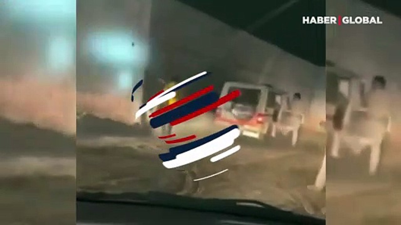 Dehşet anları: Polislerin leopar ile imtihanı böyle görüntülendi