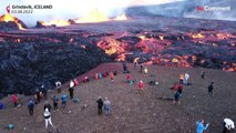 Volcanic fissure erupts again near Iceland capital