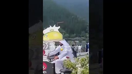 Trabzon'da esnaf müşteri çekmek için Arap gibi giyindi