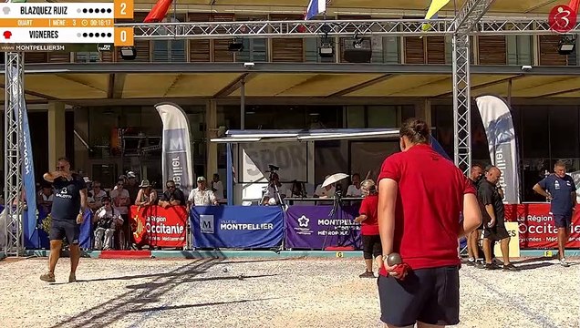 Quart du doublette féminin à pétanque Mondial Montpellier3M