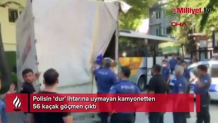 Köprüde kaçak göçmen operasyonu