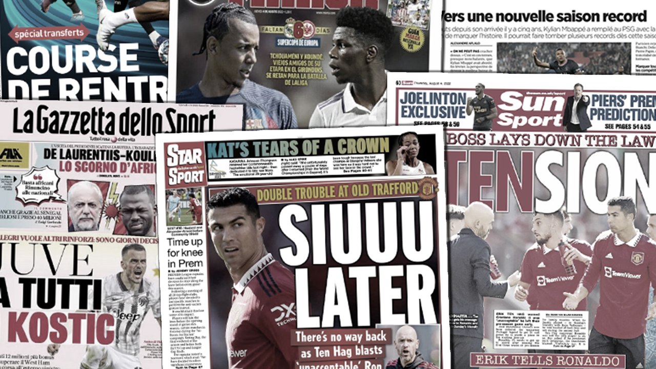 Le clash entre Erik ten Hag et Cristiano Ronaldo fait exploser l'Angleterre, la saison de tous les records pour Kylian Mbappé
