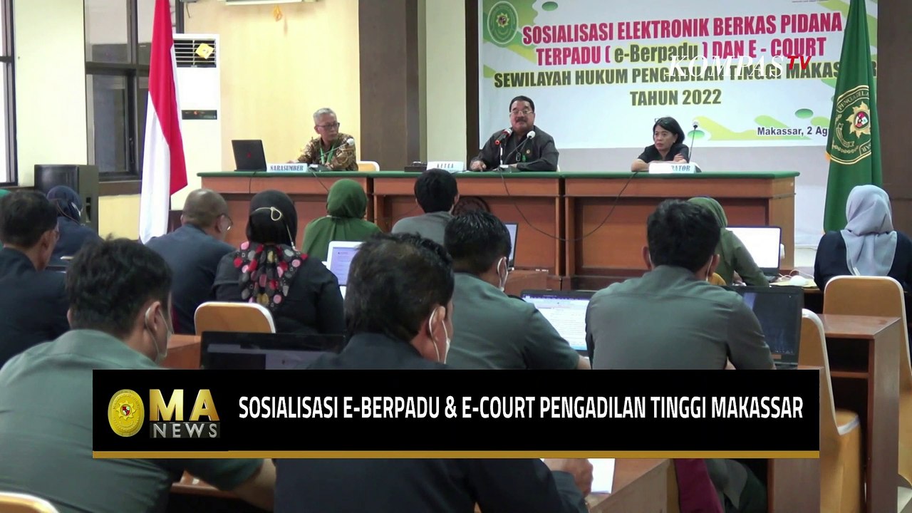 Pengadilan Tinggi Makassar Sosialisasikan Aplikasi E-Berpadu dan E-Court Berbasis Web