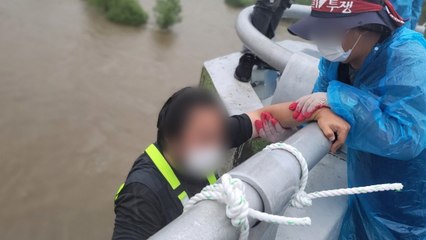 하이트진로 홍천 맥주 공장 집회서 조합원 5명 강으로 뛰어내려...모두 구조 / YTN