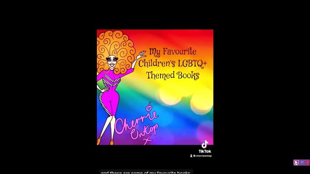 Drag queen Cherrie Ontop / Matt Cavan, in a public post on social media in August 2022, setting out the kinds of books he likes to read to children amid heightened public interest in the phenomenon of 'drag queen storytime' events