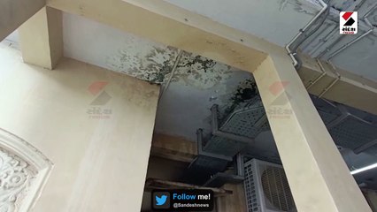 વડોદરામાં વરસાદ આવતા મ્યુ.કોર્પોરેશનની વડી કચેરીમાં પાણી ભરાયું