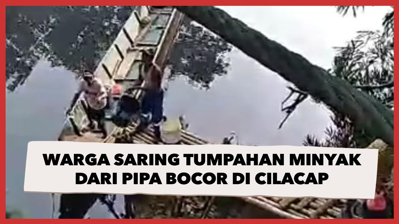 Viral, Video Warga Saring Tumpahan Minyak dari Pipa Bocor di Cilacap, Begini Penjelasan Pertamina