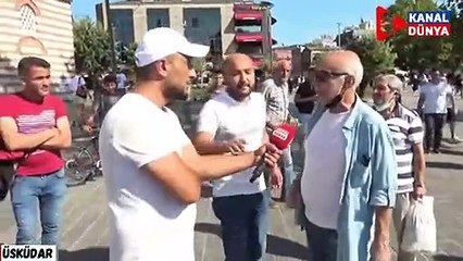 Sokak röportajında tehditler savurdu