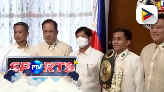 IBO Flyweight champion Dave Apolinario, nag-courtesy call sa Malacañang