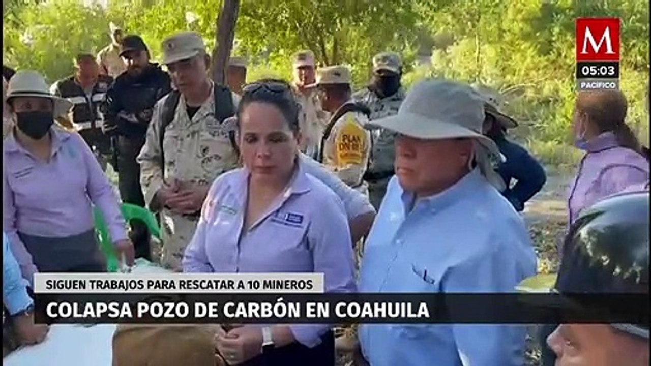 Continúan los esfuerzos para rescatar a los mineros atrapados por derrumbe en mina