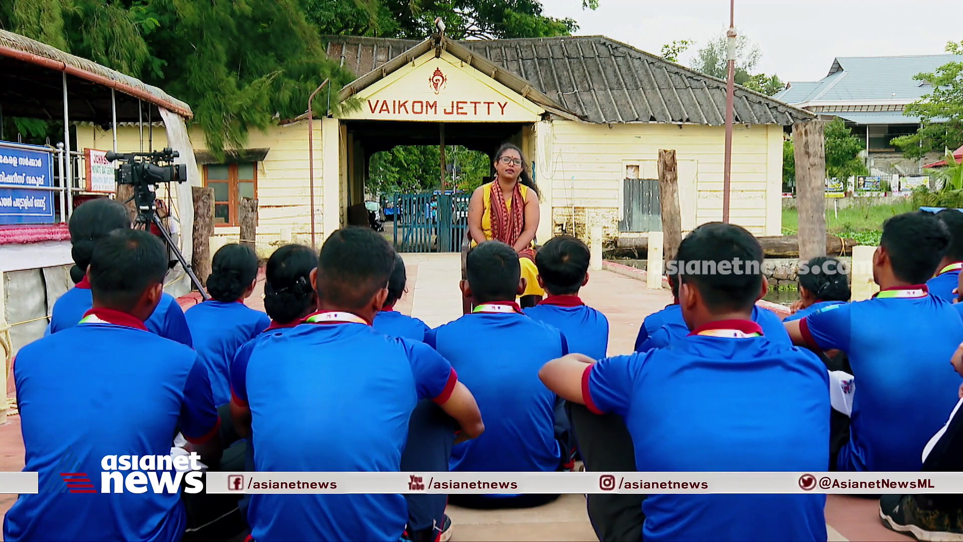 വൈക്കം സത്യാഗ്രഹത്തിന്റെ ചരിത്രമറിഞ്ഞ്, സ്മാരകം സന്ദർശിച്ച് വജ്രജയന്തി സംഘം