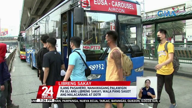 DOTr: extended hanggang December 31, 2022 ang libreng sakay sa EDSA Carousel dahil nakapagtabi ng pondo ang DBM | 24 Oras