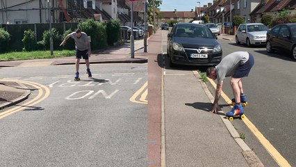 'Man's first skate run as an adult is PACKED with rib-tickling moments '
