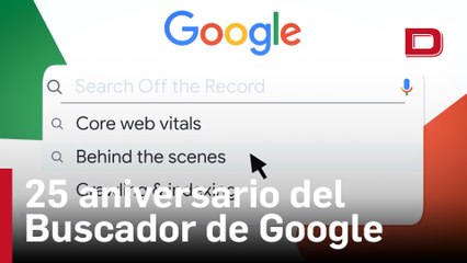 El Buscador de Google celebra su 25 aniversario