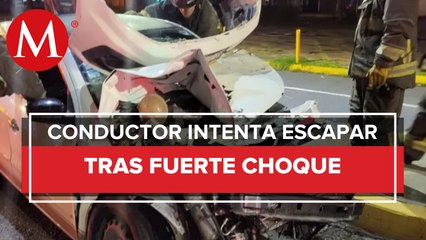 Conductor en estado de ebriedad choca con tráiler en CdMX