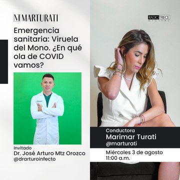 Pláticas con la Turati: Emergencia sanitaria Viruela del Mono. ¿Y en qué ola vamos del COVID?
