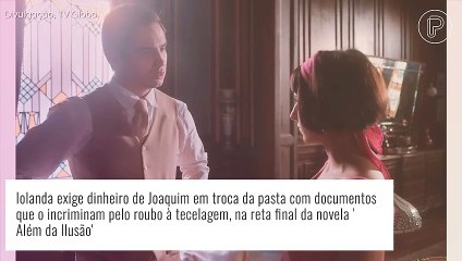 Скачать видео: Reta final da novela 'Além da Ilusão': Joaquim cede a Iolanda e fica livre de provas contra ele