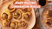 How to Make Puff Pastry Cinnamon Rolls