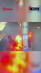 Benzin Dolumu Sırasında Çakmak Çaktı Olanlar Oldu - Türkiye Gazetesi